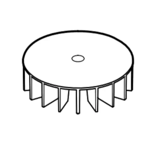 Horeca Parts - Wentylator silnika - Mikser ręczny Robot Coupe mini 160V.V., MP 190 V.V., MP 190 Combi, MP 240 V.V., MP 240 Combi (711161, 711191, 711192, 711241, 711242)