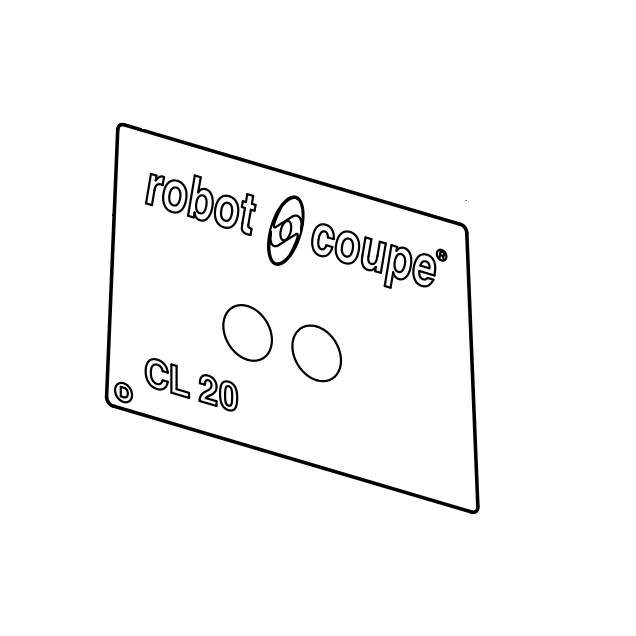 Horeca Parts - Panel przedni - Szatkownica do warzyw Robot Coupe / Stalgast (39785)