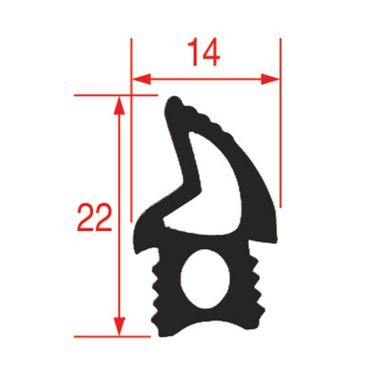 Horeca Parts - Uszczelka drzwi - Piec konwkecyjno-parowy GGM, Tecnoeka MKF511BM-rev1, MKF511GBM, MKF511GTS, MKF511TS/055