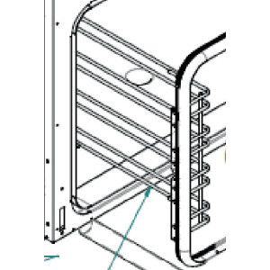Horeca Parts - Zestaw prowadnic - Piec konwekcyjny Hendi 225677, Tecnoeka EKF411UD, EKF464UD