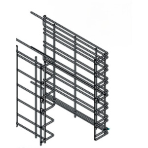 Horeca Parts - Prowadnica 7xGN1/1 komplet - Piece konwekcyjne Tecnoeka EKF664EUD, EKF7113EUD, EKF711EUD