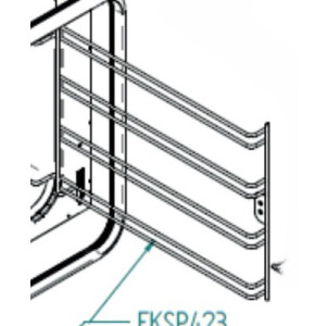 Horeca Parts - Prowadnica 1szt - Piece konwekcyjne Tecnoeka EKF423, EKF423AL, EKF423ALP, EKF423P, EKF423U, EKF423UP