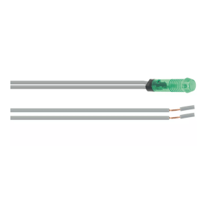 Horeca Parts - Lampka sygnalizacyjna, średnica 6 mm, 230 V, zielona, długość przewodu 400 mm, odporność termiczna 106°C - Urządzenia gastronomiczne