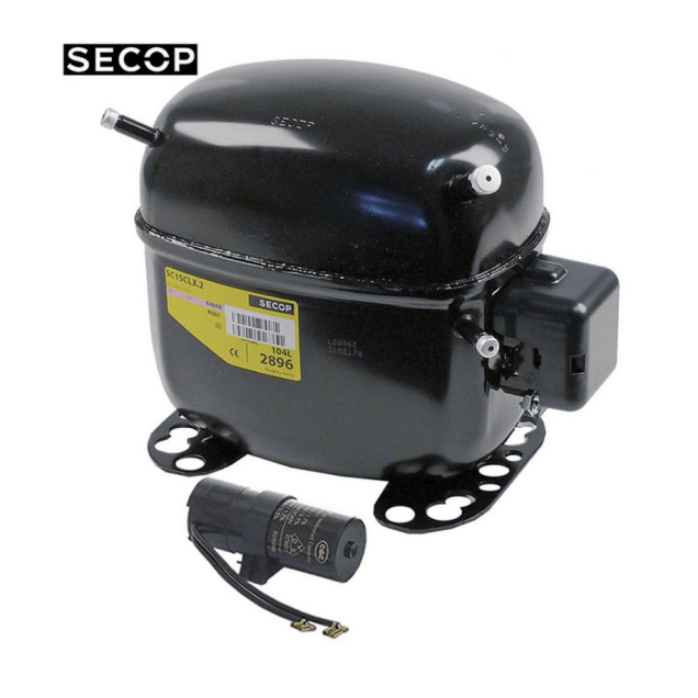 Horeca Parts - Sprężarka/Kompresor Secop SC15CLX.2 gaz R404 pojemność 15.28cm³ 220-240V 50Hz moc 1/2 HP