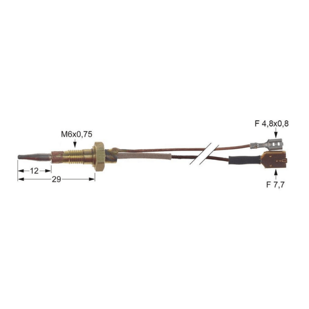 Horeca Parts - Termopara L 600 mm podłączenie M6x0,75