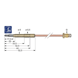 Horeca Parts - Termopara ASA 11/32 L 600 mm