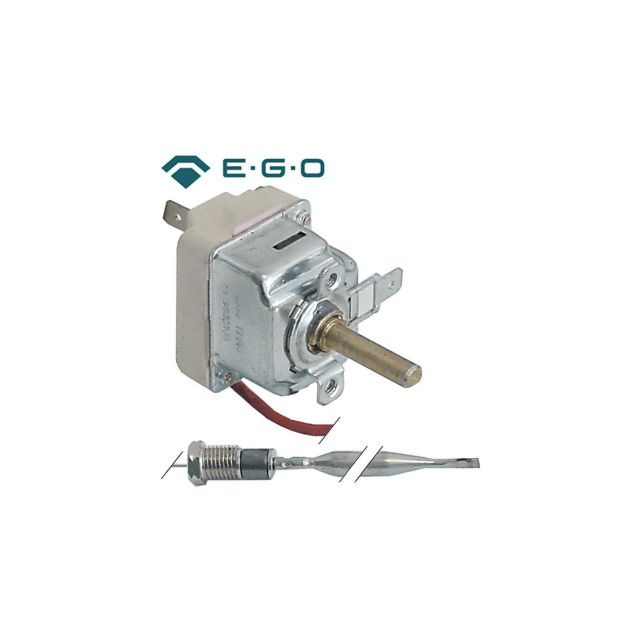 Horeca Parts - Termostat temperatura max. 192°C 1-biegunowy 1NO 16A średnica czujnika 6mm długość czujnika 133mm