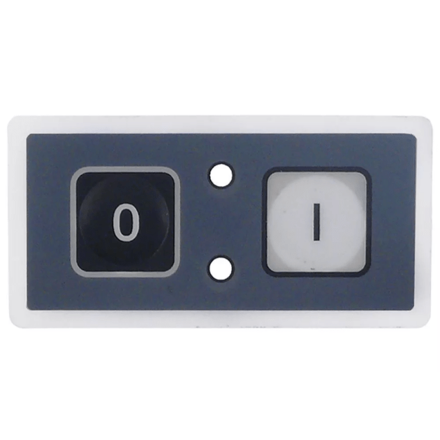 Horeca Parts - Klawiatura membranowa dł. 69mm szer. 34,4mm 2 przyciski szara/czarna (347316)