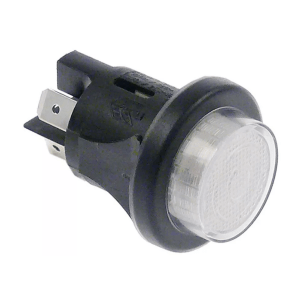 Horeca Parts - Przycisk śr. montażowa 25mm 250V 16A 2NO podł. męskie 6,3mm okrągły biały - Kostkarka do lodu Kastel (5051624)
