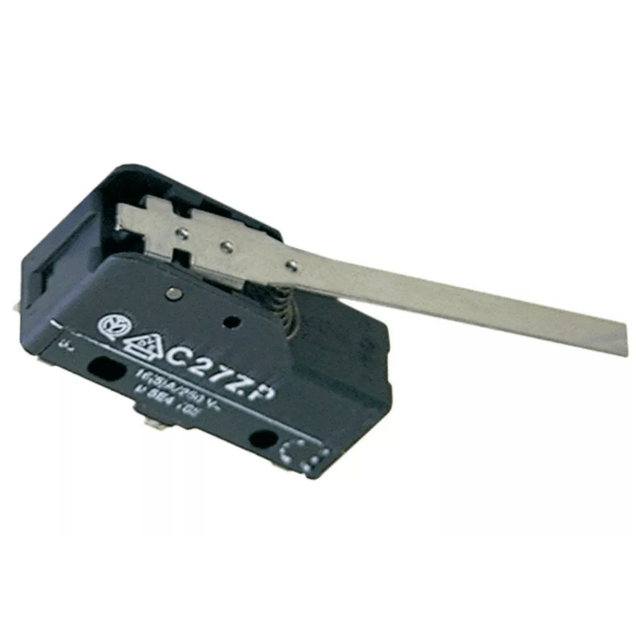 Horeca Parts - Mikroprzełącznik z dźwignią 250V 16A 1CO podł. męskie 6,3mm dł. dźwigni 63,5mm - Zmywarka tunelowa Elettrobar, Mbm (5117273)
