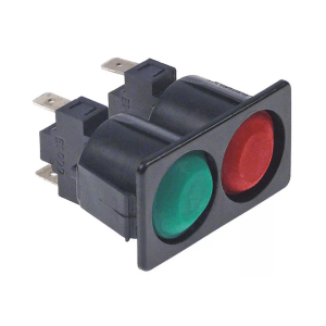 Horeca Parts - Kombinacja włączników wymiar montażu 51x28mm czerwony / zielony 1NO / 1NO 250V (9319054)