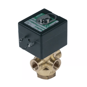 Horeca Parts - Zawór elektromagnetyczny mosiężny 3-drożny 24 VAC przyłącze 1/4" dł. 43 mm -20 do +90°C - Pakowarka próżniowa Henkelman (0280052)