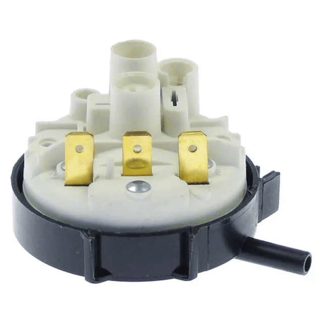 Horeca Parts - Hydrostat 28/13mbar podłączenie 6mm śr. 58mm - przyłącze ciśnieniowe poziome