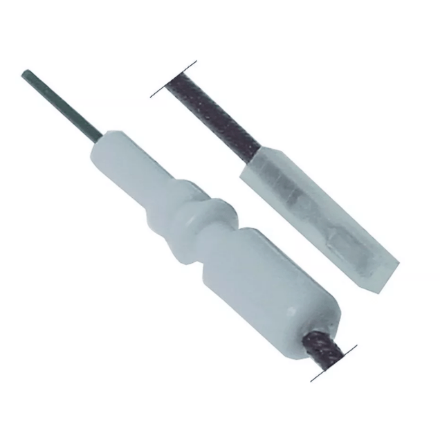 Horeca Parts - Elektroda zapłonowa L1 17mm do zaciskania przyłącze F 2,8x0,8mm długość kabla 1380mm