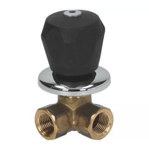 Horeca Parts - Zawór odcinający zimnej wody 1/2″ długość całkowita 50mm przyłącze 1/2″ pozycja montażowa lewo