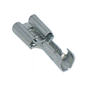 Horeca Parts - Złącze płaskie FASTON, bez izolacji 6,3x0,8mm 1,0-2,5mm² Fe gal Ni temp. max 340°C 100szt, niklowany metal