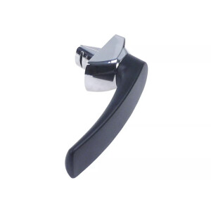 Horeca Parts - Klamka dł. 160mm szer. 39mm wys. 65mm dł. sprężyny 30mm czarna błyszcząca plastikowa
