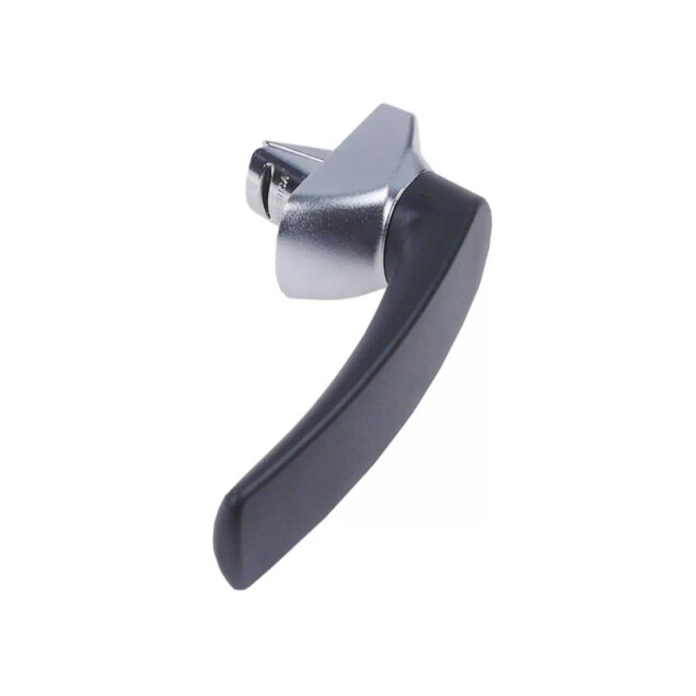Horeca Parts - Klamka dł. 160mm szer. 39mm wys. 65mm dł. sprężyny 30mm czarna matowa chrom plastikowa - Piece Moretti Forni