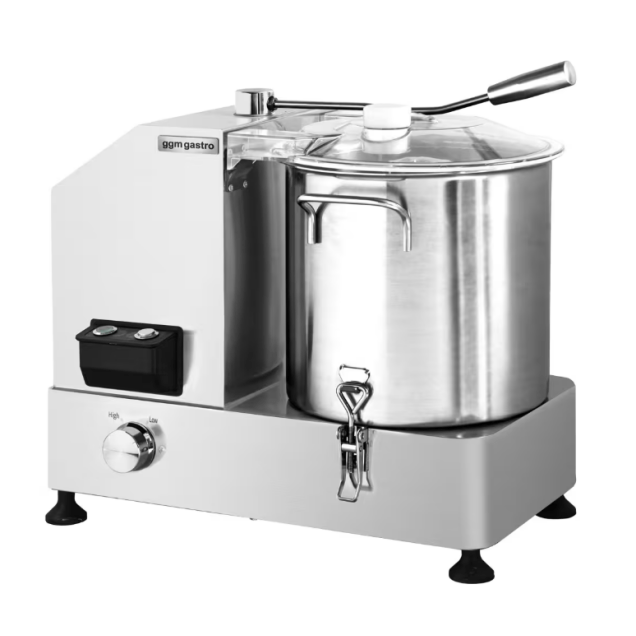 Horeca Parts - Szatkownica do warzyw - 6 litrów - 1,8 kW - 230 V - 986-2470 obr/min - GGM Gastro (CUH6N)