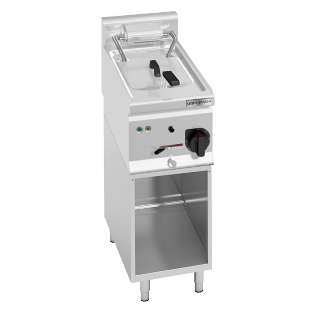 Horeca Parts - Frytownica elektryczna - 10 litrów - 6 kW - włącznie z ramą podstawy - GGM Gastro (EFB363M-10#SET)