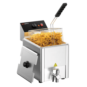 Horeca Parts - Frytownica elektryczna - 8 litrów - 3,25 kW - z kranem spustowym - GGM Gastro (EFH8)