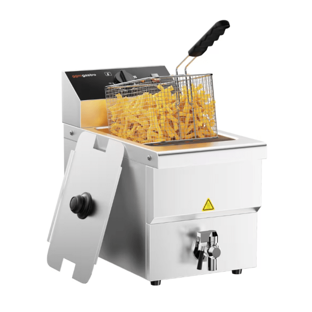 Horeca Parts - Frytownica elektryczna - 8 litrów - 3,25 kW - z kranem spustowym - GGM Gastro (EFMH8)