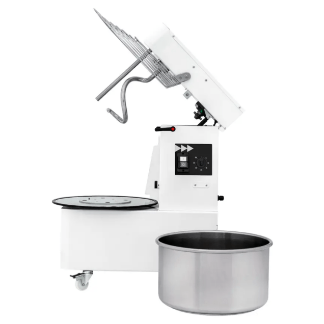 Horeca Parts - Miesiarka spiralna z podnoszoną głowicą i wyjmowaną dzieżą, 10 l, Prismafood, 35 kg/godz., 10L, 230V/370W, 380x600x(H)645mm