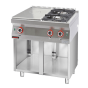 Horeca Parts - Kuchnia gazowa z płyta grzewczą kromet- 700.KG-2/I-400.S