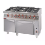 Horeca Parts - Kuchnia gazowa z piekarnikiem gazowym kromet 900.KG-6/PG